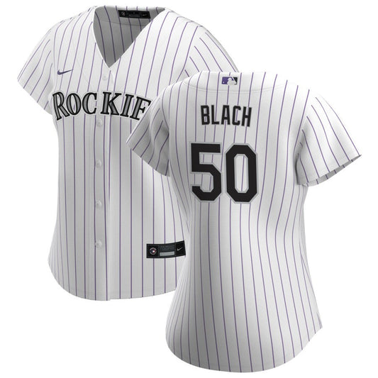 Ty Blach Colorado Rockies Nike Women's Home Replica Jersey - White