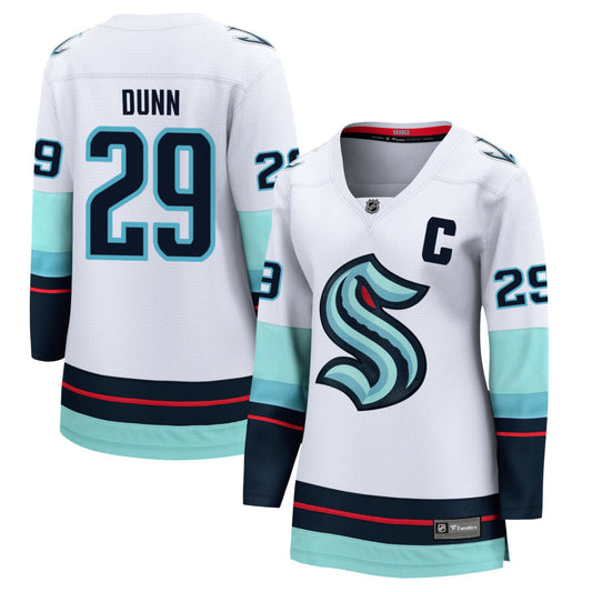 Vince Dunn Seattle Kraken Fanatics Branded Women's Away Breakaway Jersey - White