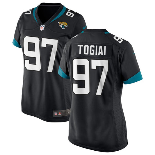 Tommy Togiai Jacksonville Jaguars Nike Women's Jersey - Black