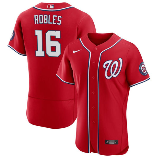 Victor Robles Washington Nationals Nike Alternate Authentic Patch Jersey - Scarlet