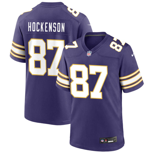 T.J. Hockenson Minnesota Vikings Nike Classic Game Jersey - Purple