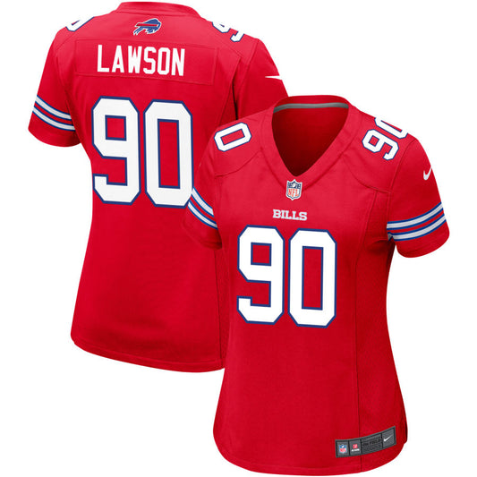 Shaq Lawson Buffalo Bills Nike Women's Alternate Game Jersey - Red