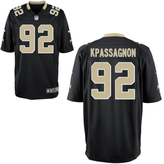 Tanoh Kpassagnon New Orleans Saints Nike Youth Game Jersey - Black