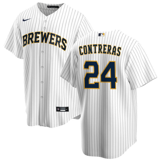 William Contreras Milwaukee Brewers Nike Alternate Replica Jersey - White