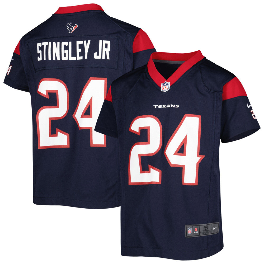 Youth Houston Texans Derek Stingley Jr. Game Jersey Navy