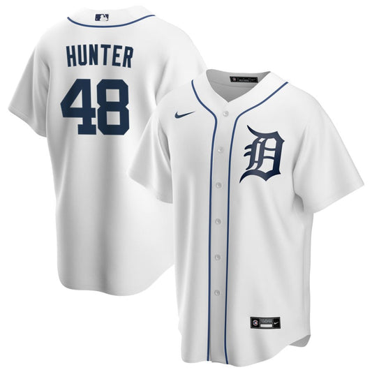 Torii Hunter Detroit Tigers Nike Home RetiredReplica Jersey - White