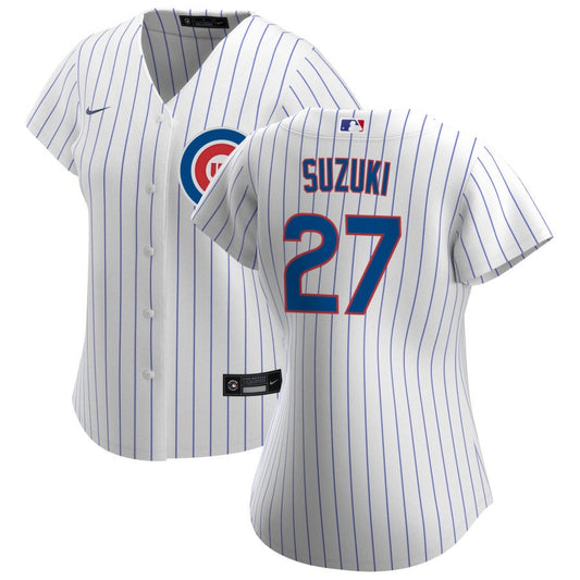 Seiya Suzuki Chicago Cubs Nike Women's Home Replica Jersey - White