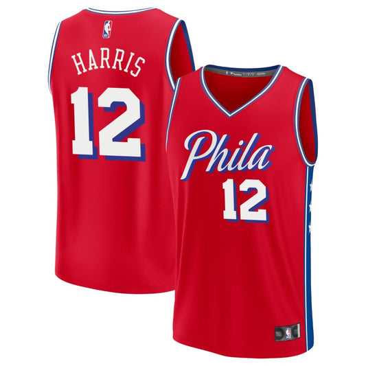 Tobias Harris  Philadelphia 76ers Fanatics Branded Fast Break Jersey - Red - Statement Edition