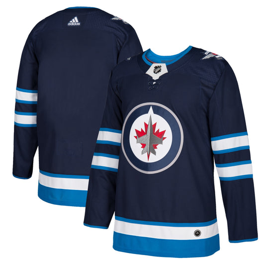 Winnipeg Jets adidas Home Authentic Blank Jersey - Navy