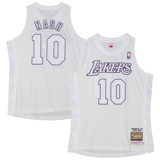 Steve Nash Los Angeles Lakers Mitchell & Ness 2012 Authentic Player Jersey - White