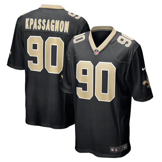 Tanoh Kpassagnon New Orleans Saints Nike Game Jersey - Black