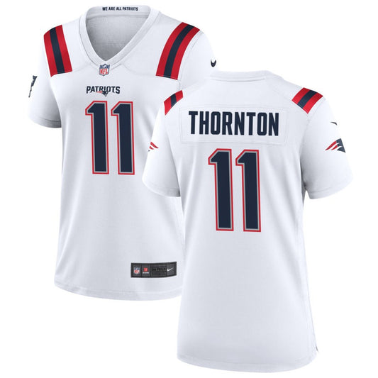 Tyquan Thornton Nike New England Patriots Women's Game Jersey - White