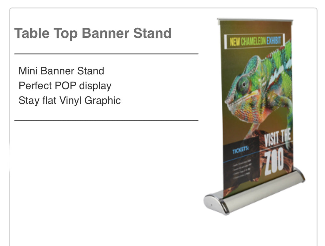 Table top banner
